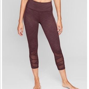 ATHLETA Jacquard Mantra Capri Size S